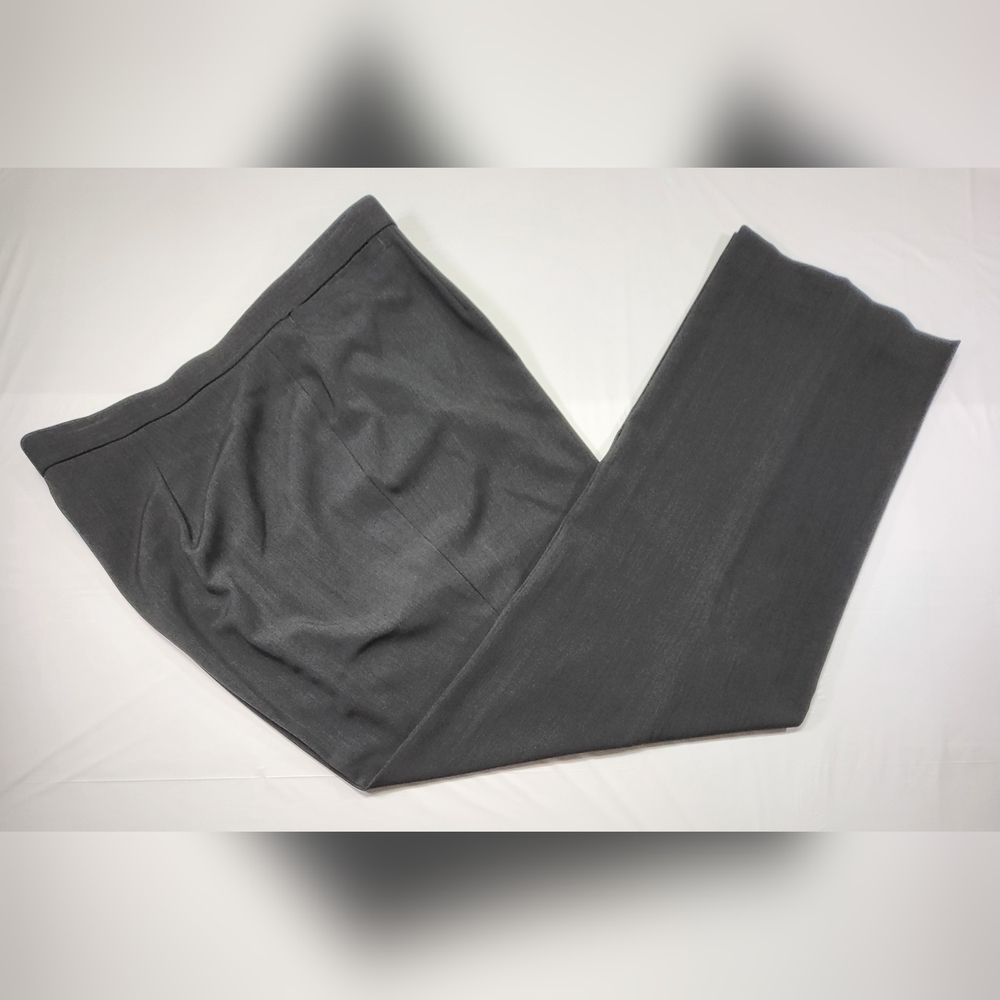 FOCUS 2000 Dark Gray Straight Leg Stretch Slacks - Size 18W